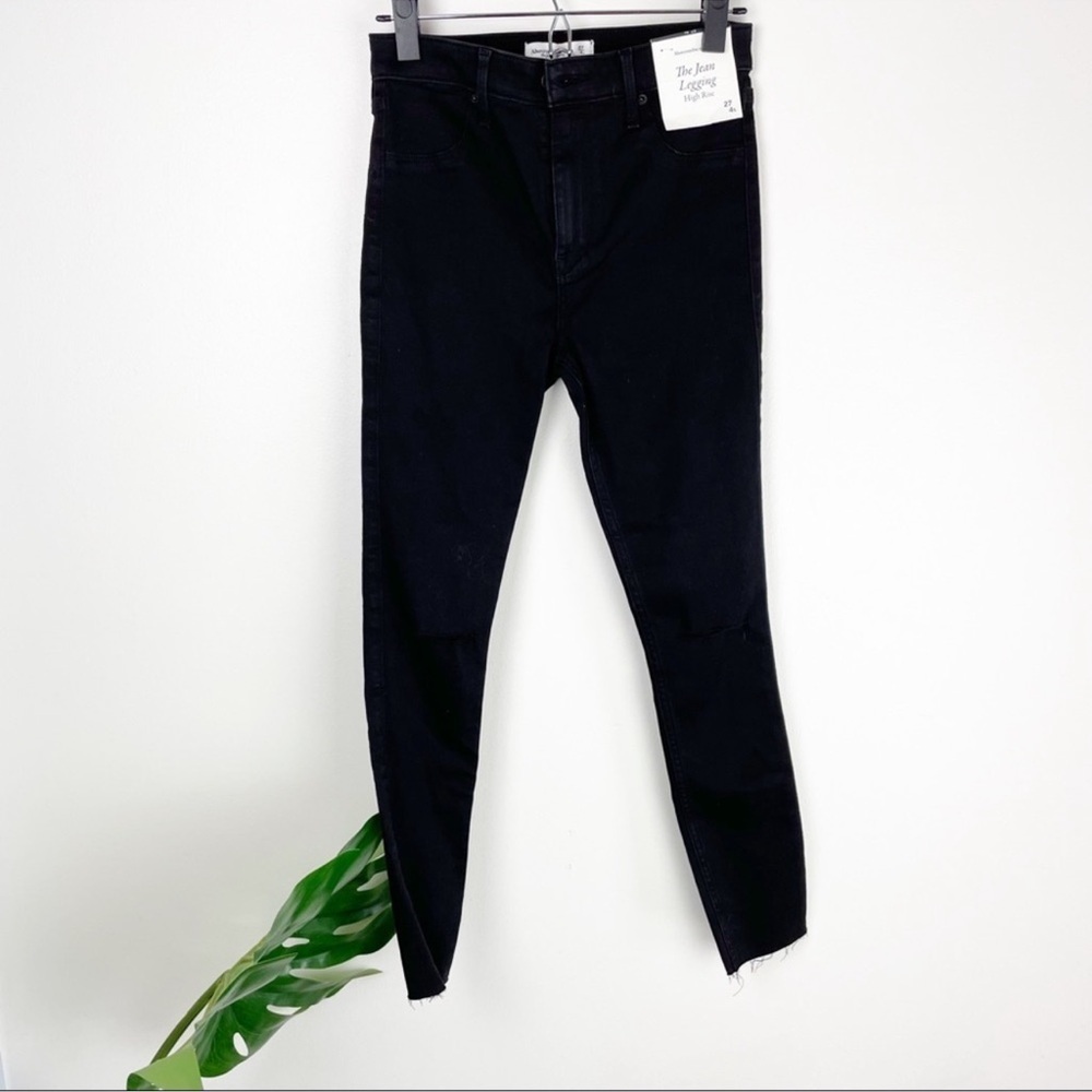 Abercrombie & Fitch black high rise jegging size 27